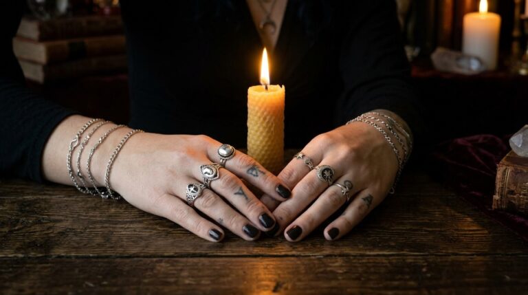 Grounding and centering before beginning a spell