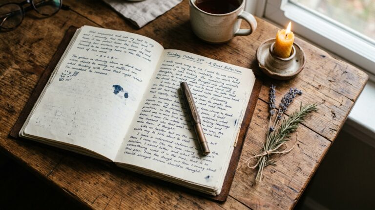 A witch's journal used to track spell outcomes over time