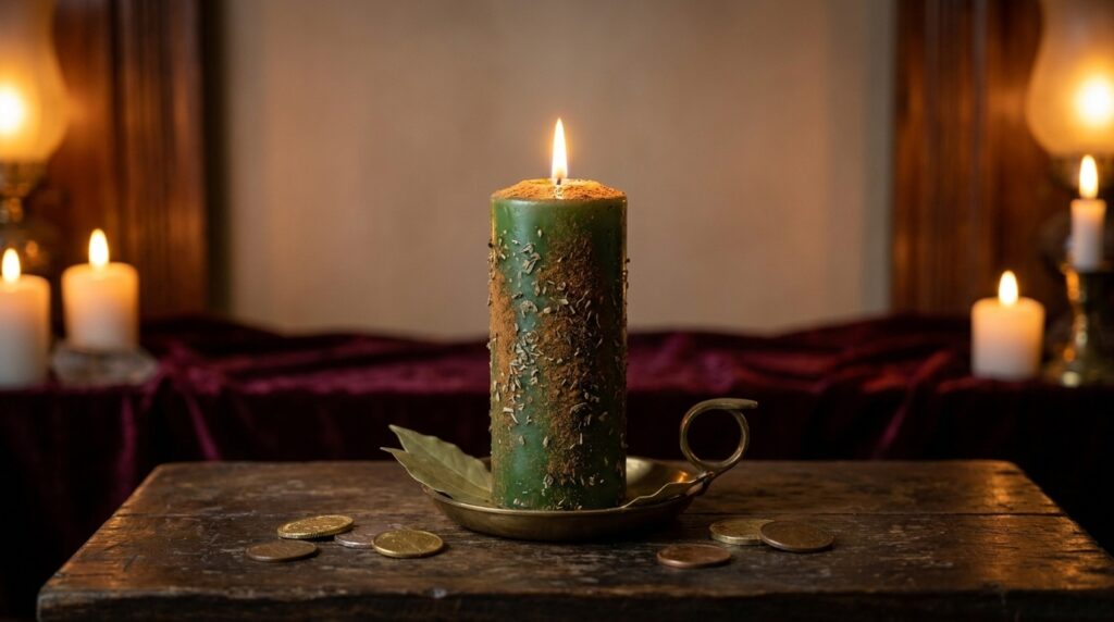 Working with Money Candle Spell: How to Use a Green Candle for Prosperity